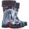 DEMAR Twister Lux Print 0038 S zebra Detské zateplené gumáky 26-27 0038S_26-27