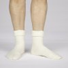 Dámske merino ponožky na spanie SAFA COZY biele Veľkosť: 36-40