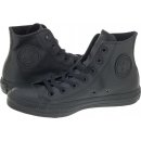 Converse Chuck Taylor All Star Leather Hi 135251 Black Monochrome