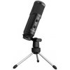 LORGAR mikrofón Soner 313 pre Streaming, kondenzátorový, Volume&Echo Knob, čierny
