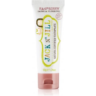 Jack N’ Jill Natural prírodná zubná pasta pre deti príchuť Raspberry 50 g