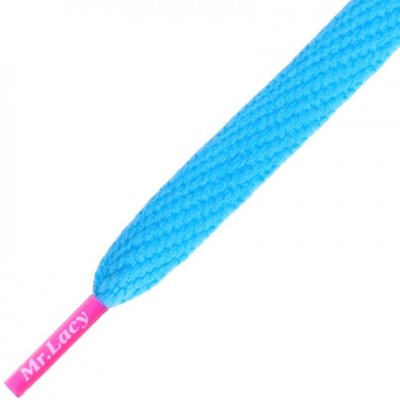 Mr.Lacy Flatties Mellow Blue/Neon Pink Tip