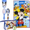 Disney Mickey hrebeň 1 ks + uterák 29x48 cm + téglik 1 ks + toaletná taška 1 ks