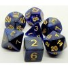 Dice4friends Kocky RPG set dice Confetti Blue Galaxy (7ks)
