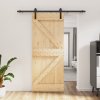 vidaXL Posuvné dvere so sadou kovania 85x210 cm borovicový masív 3202970