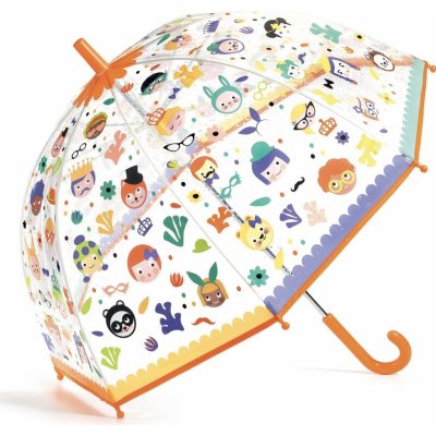 Detský dáždnik Djeco Krásny dizajnový dáždnik - Tváre (3070900047099)