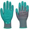 Portwest A313 Grip 15 Crinkle Nitrilové rukavice 12 párov šedá/zelená 10/XL