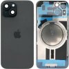 Apple iPhone 15 - Sklo Zadného Krytu / Housingu + Sklíčka Kamery + MagSafe Magnetický Krúžok (Čierny / Black) - Original Apple