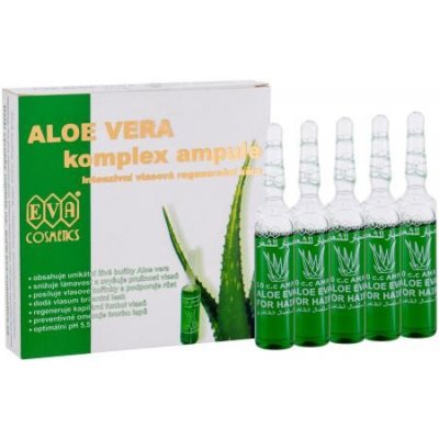 Eva Cosmetics Aloe Vera Complex Hair Care Ampoules regeneračná kúra v ampulkách 5x10 ml 50 ml pre ženy