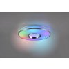 TRIO Reality R64401005 REALTA stropné svietidlo SMD LED D390mm 21W/2200lm 2700-6500K RGBW brúsený hliník, stmievateľné, diaľkový ovládač