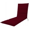 Doppler CITY polster na záhradné lehátko - bordó (vínový) (4413), 100 % polyester