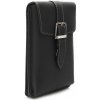 Čierne pánske kožené púzdro na mobil Matteo