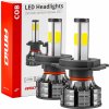 LED žiarovky hlavného svietenia H4 COB 4Side AMiO