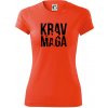 Nápis Krav Maga - Dámske Fantasy športové (dresovina) - L ( Neónová oranžová )