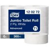 Toaletný papier 2-vrstv. TORK Jumbo 26cm, návin 360m, biely T1 (6ks)