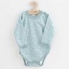NEW BABY Dojčenské celorozopínacie body New Baby Classic II dino mätový Veľ. 56