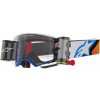 Okuliare ALPINESTARS Supertech Corp Roll-Off Wide Vision (modrá/oranžová, číre plexi, roll-off systém)