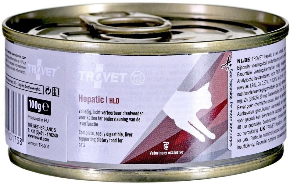 Trovet Hepatic Cat HLD 100 g