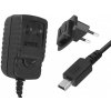 Nástenná nabíjačka Odnímateľný zdroj, miniUSB 5 V / 0,8 A, čierna, HQ.