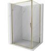 MEXEN/S - Exo sprchovací kút dvere krídlové 90 x 85, transparent, zlato 8181-090-085-50-00