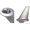 TECNOSEAL Zinková anóda pre zadný pohon Variant: Zink-Finnanode f.Heckantriebe Zinc fin anode for stern drive