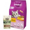 Whiskas s kuracím mäsom 14 kg & WILD FARM sendvičové kúsky s lososom 50g maškrta pre mačky
