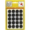 Podložka filcová samolepiaca priemer 16mm hnedá, 20ks/bal.