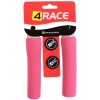 Gripy 4RACE penové tvrdené 130mm růžová