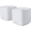 Asus ZenWiFi XD4 PLUS biela 2ks / MESH router AX1800 / 2.4GHz / 5GHz / WAN + 1x LAN (90IG07M0-MO3C20)