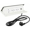 Legrand Pop-up, 3x230V+2xUSB biela/lesk