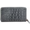 Kožená peňaženka 382 tmavošedá Made in Italy