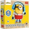 TREFL Dřevěné obrysové puzzle Mimoni: Šílený Mimoň 50 dílků