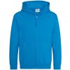 Just Hoods Detská mikina na zips JH050J Sapphire Blue 9/11 (L)