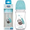 Canpol babies fľaša so širokým hrdlom Exotic Animals modrá 240 ml