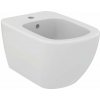 Ideal Standard Tesi Závesný bidet, 360x530 mm, s prepadom, otvor na batériu, biela T457001
