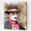 Vymalujsisam.sk Maľovanie podľa čísiel - Charlie Chaplin Veľkosť: 40x50cm, Rám: Na kartónovej doske