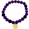 Šperky VIA Ametystový náramok- štvorlístok- SV201NR
