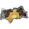 Diera 3D foto tapeta nálepka Sediaci budha 95x73 cm