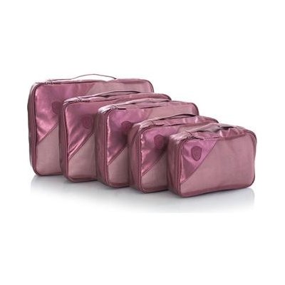 Heys Metallic Packing Cube Burgundy 5 kusů