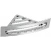 GEDY CP80 rohová polica do sprchy s hrazdou, 23 x 7,5 x 23 cm, oblá, strieborná