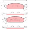 Sada brzdových platničiek kotúčovej brzdy TRW Automotive Aftermarket GDB4016