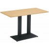 Kondela Jedálenský bistro stôl, 120x60cm, DTD, dub, čierny, RINALDO TYP 2