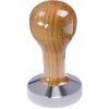 Buna café tamper, čerešňa, lak, 58 mm, nerez mat, plochý