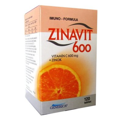 Generica Zinavit 600 s limetkovou arómou vitamín C + Zinok 40 tabliet