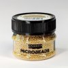 Sklenené mikroguličky - zlatá - 40g