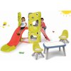 Smoby set preliezačka Multi-Activity Tower na šplhanie so šmykľavkou a 2 stoličky a stolček KidChair 840201-8