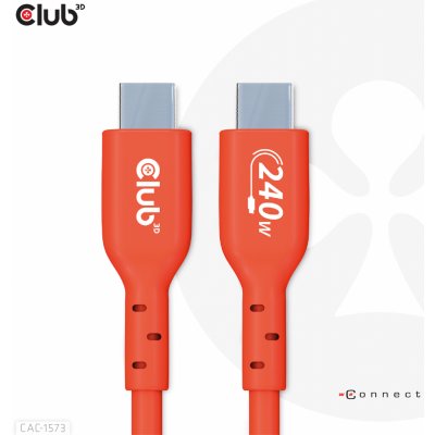 Club3D CAC-1573 USB-C, Data 480Mb,PD 240W(48V/5A) EPR M/M, 2m