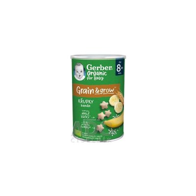 Gerber Organic CHRUMKY Ryžovo-pšeničné s banánom (od ukonč. 8. mesiaca) 1x35 g