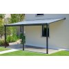 hliníková pergola LANITPLAST WALL 43 antracit + bronz PC LG2122