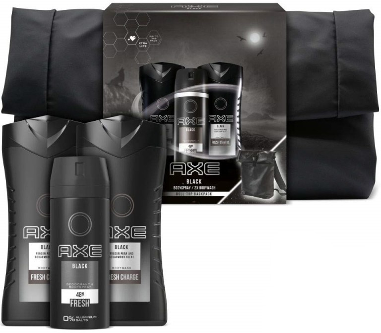 Axe Black sprchový gél 250 ml + deospray 150 ml + osuška darčeková sada